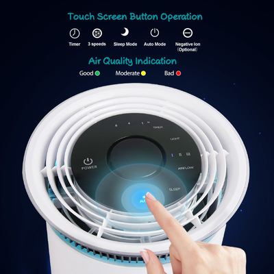 Il filtro dell'aria commerciale di 24W PM2.5 ha personalizzato il purificatore da tavolino dell'aria dell'ufficio