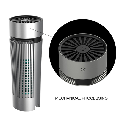 Lega di alluminio del filtrante di Hepa del purificatore di Mini Portable Car Ionizer Air Shell